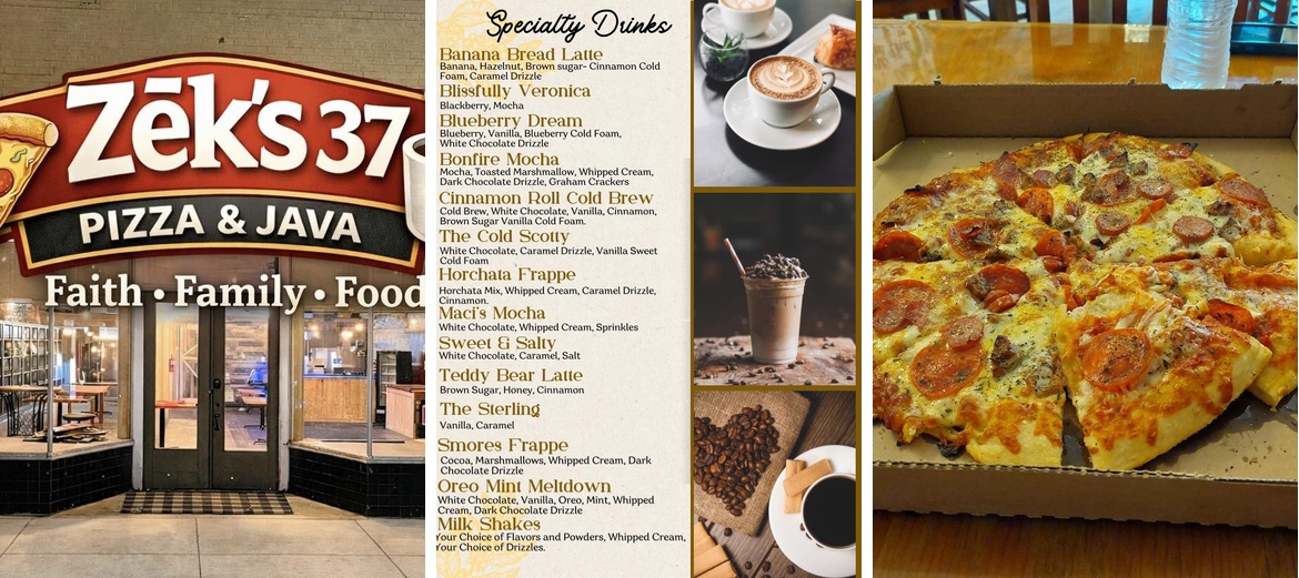 Zek's 37 Menu